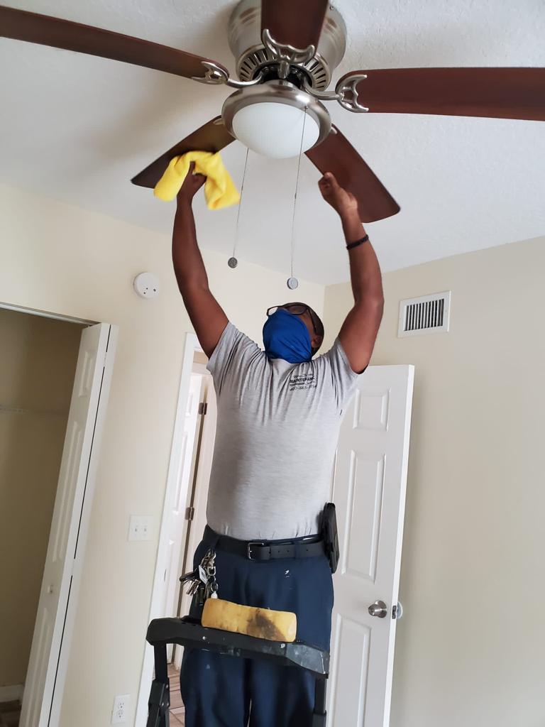 Ceiling fan maintenance